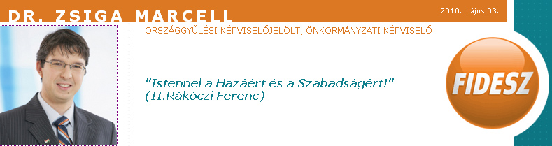 1.     Dr. Zsiga Marcell (FIDESZ-KDNP)     52.16%