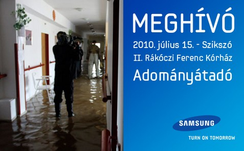 Adományt adnak át a Borsod-Abaúj-Zemplén megyei árvízkárosultaknak