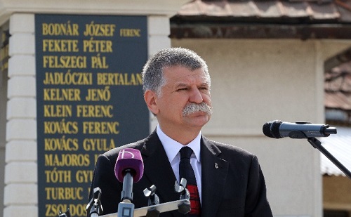 Kövér László Vámosújfalun mondott beszédet